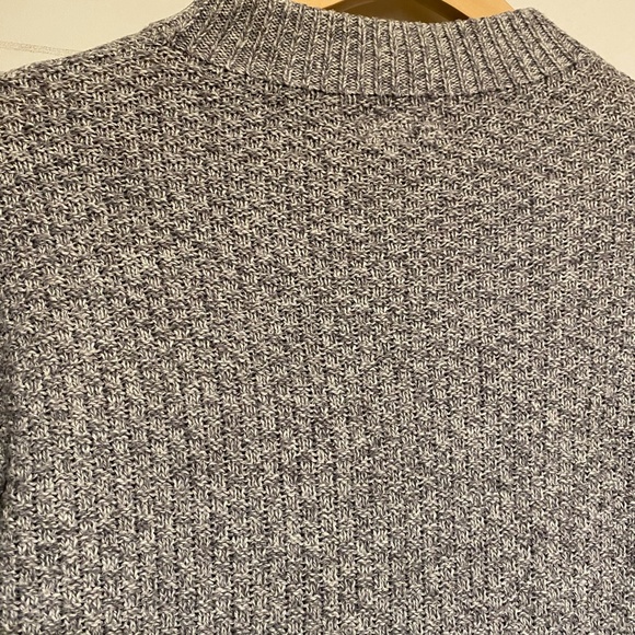 Old Navy Cable-Knit Mock Neck Heather Grey Sweater - Picture 7 of 8